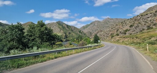 Fototapeta premium travelling through armenia, roadtrip, transit