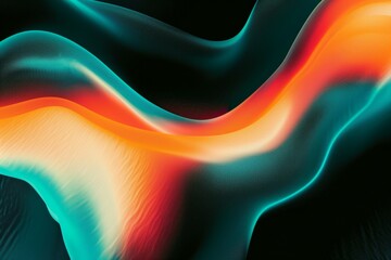 Stylish corrugated motion high-grade blue yellow orange mixed fluid gradient abstract background