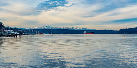 Tanker Ship And Mountains 2