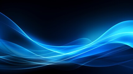 Fototapeta premium An abstract background is created by the streaks of blue light.
