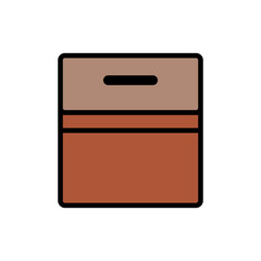 Ramadan chocolate infaq box. Top view.