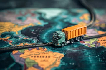 Foto op Plexiglas International logistics supply chains for goods © DK_2020
