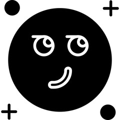 Obraz premium Smirking Icon