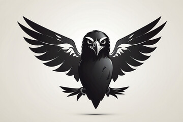 Eagle hawk falcon head logo vector symbol