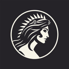 Athena logo design vector template