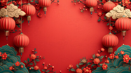 Happy chinese new year design, asian lunar new year, asian background