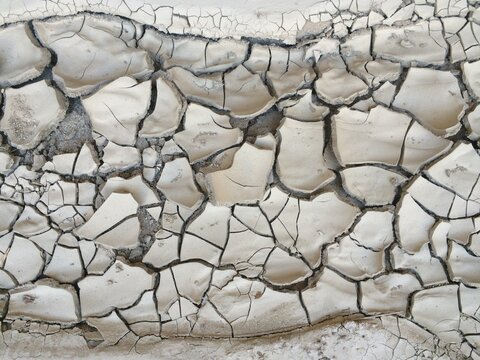 Dry Mud Crack Texture at Arroyo Tapiado Mud Caves in Anza Borrego State Park