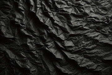 crumpled black paper - obrazy, fototapety, plakaty