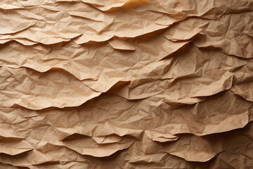 crumpled brown paper