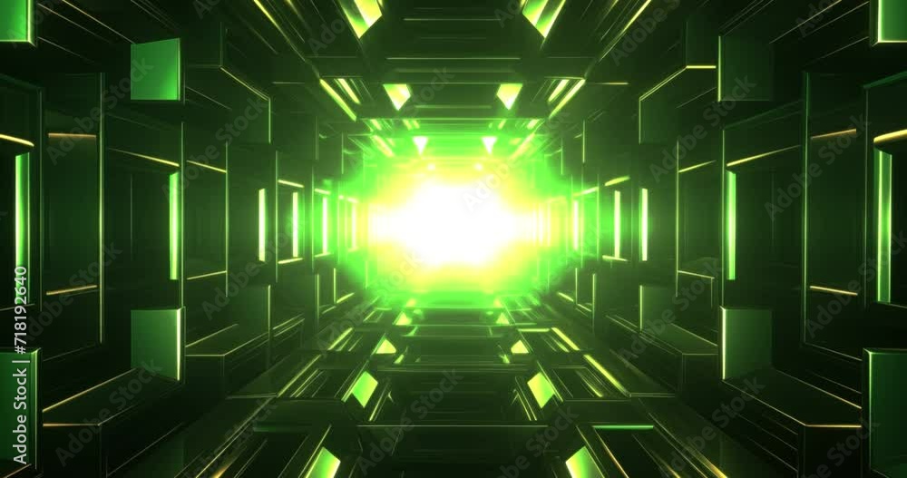 Poster animation of 80s retro sci-fi background. video game glow retro wave. purple grids neon glow light l