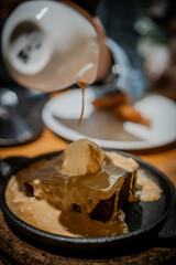 Brownie with Vanilla Ice Cream