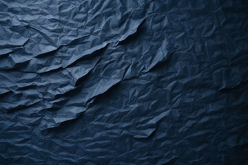 crumpled blue paper texture