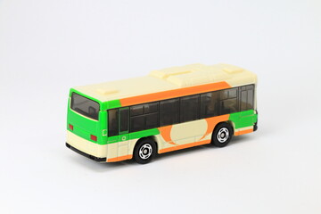 bus, toy car isolated on white background, die cast car, toy car, white background