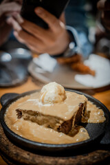 Brownie with Vanilla Ice Cream