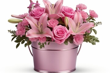 Obraz premium International Womens Day Bouquet. Elegant Flowers to Honor and Empower Women Globally