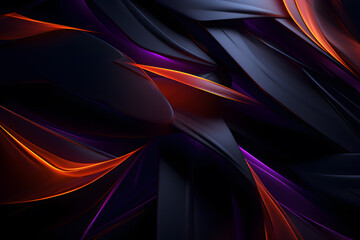 Obraz premium Dark abstract background random shapes