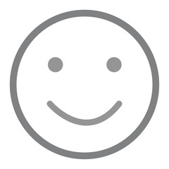 Smiley emoji line icon. Happy, success, satisfaction face symbol. Vector illustration. EPS file 11.