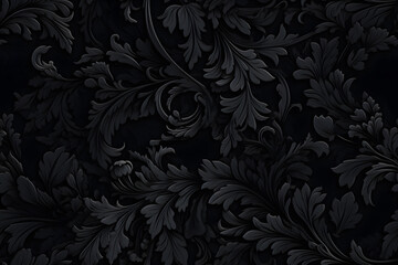 seamless floral pattern dark background
