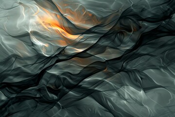 Black abstract satin curtain background
