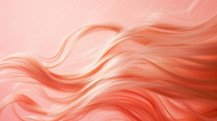 Generative AI, Peach fuzz color of 2024, hair texture background