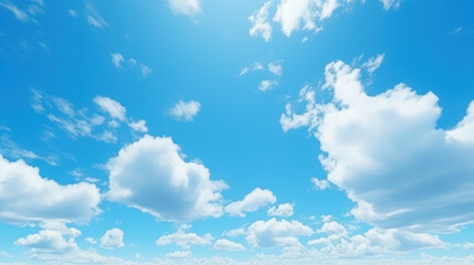 Naklejka na ściany i meble blue sky and white clouds background