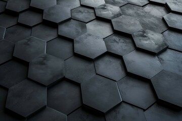Geometric shapes of gray paper, abstract background
