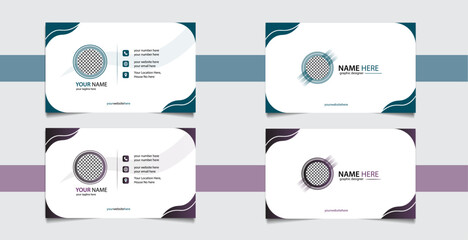 New Professional Modern Business Card Design Template 