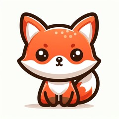 Fox head cartoon mascot collection, fox icon . Vector illustration.