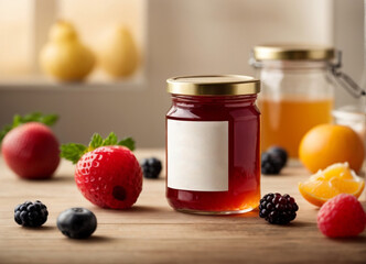 Raspberry and blackberry jam