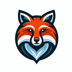 Obraz premium Fox head mascot , fox icon set. Vector illustration.