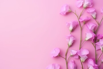  pink flowers on a pink background with a place for a text or an image with a place for a text or an image with pink flowers on a pink background.