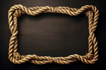 frame made of anchor rope background