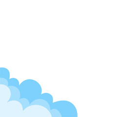 Cloud corner border 