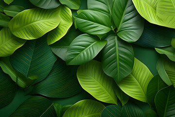 Obraz premium Fresh Greenery Gradient background