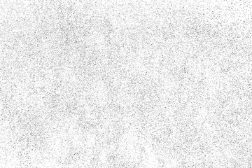 Black texture on white. Worn effect backdrop. Old paper overlay. Grunge background. Abstract pattern. Vector illustration.	