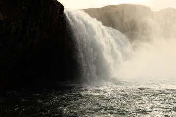 Goðafoss is a waterfall in northern Iceland