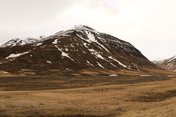 Fototapeta premium Öxnadalsheiði is a valley and a mountain pass in the north of Iceland