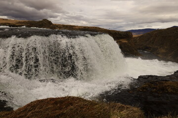 Reykjafoss waterfall is one of the hidden treasures of Skagafjörőur located in the north of Iceland