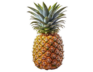 Fototapeta premium Tropische Frucht, Ananas, freigestellt vor transparentem Hintergrund, Generative AI