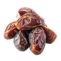 Bunch of dates isolated on white