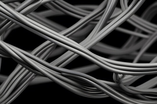 black and white wires background