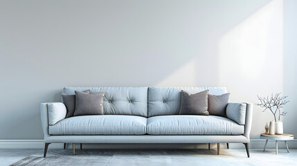 Modern sofa in living room. Interior design.