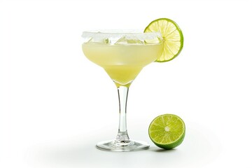 Lemon Margarita in a glass JPG by Generative A.I.