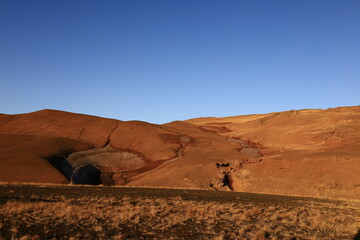Hverarönd is a hydrothermal site in Iceland with hot springs, fumaroles, mud ponds and very active solfatares. It is located in the north of Iceland