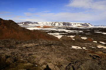 Viewpoint in the Krafla Volcanic System, Iceland
