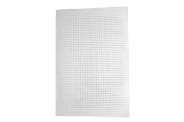 piece of paper  square graph texture for message. sheet graph paper. Blue grid lines on white paper
