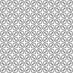 Black seamless abstract pattern. Overlay for background and backdrop. Ornamental design. PNG graphic illustration with transparent background.