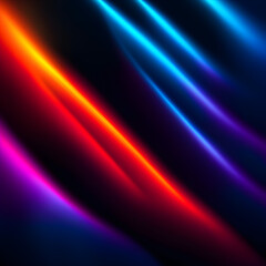 Dark Blue  Orange Light Abstract Background Illustration