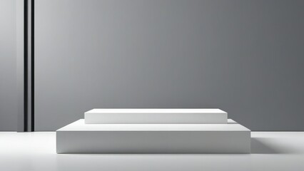 3d rendering podium platform. generative, AI.