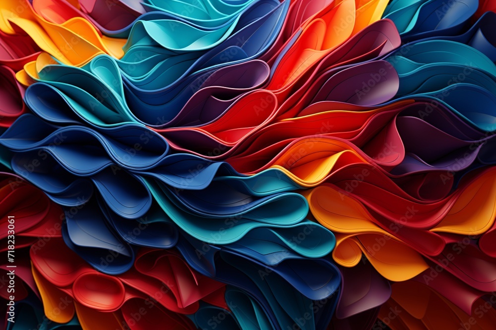 Poster immerse yourself in the mesmerizing world of geometric art with this intriguing 3d representation